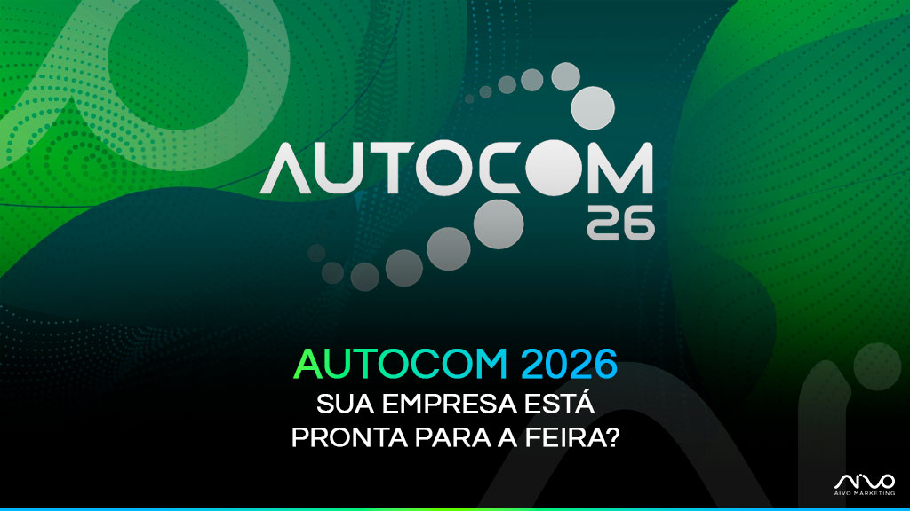Evento Autocom de automação comercial com empresas e visitantes em feira de tecnologia